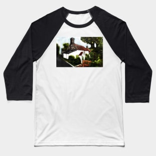 Rustic country Cottage, white walls Baseball T-Shirt